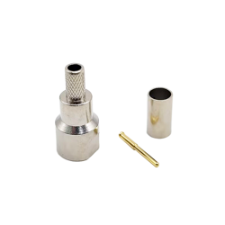 FME Male Connector Nickel-plated Cable Mount Connector Crimp for cable RG58