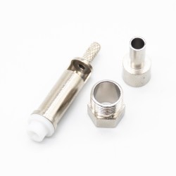 FME Straight Cable Mount Connector Jack Crimp Termination 50Ω 1.8GHz for RG174/U