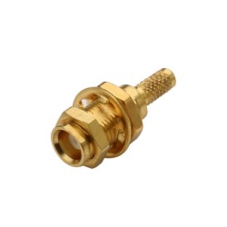 20pcs MCX Bulkhead Connector Straight Female Crimp Type for RG178