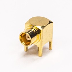 20pcs MCX Right Angle Female Connector Through Hole for PCB Mount Gold Plating