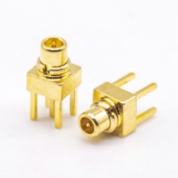 20pcs MMCX Straight Connector Gold Plated Offset Type for PCB Mount