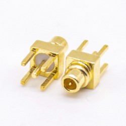 20pcs MMCX Straight Connector Gold Plated Offset Type for PCB Mount