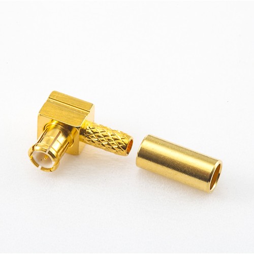 Crimp Type MCX Connector Male Right Angle for RG174/RG316/RG178 Cable Crimp Type MCX Connector Male Right Angle for RG174/RG316/RG178 Cable