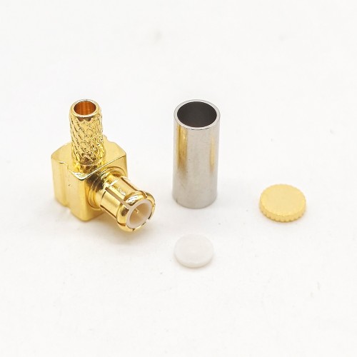 Crimp Type MCX Connector Male Right Angle for RG174/RG316/RG178 Cable Crimp Type MCX Connector Male Right Angle for RG174/RG316/RG178 Cable