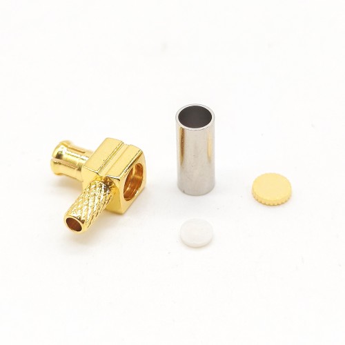 Crimp Type MCX Connector Male Right Angle for RG174/RG316/RG178 Cable Crimp Type MCX Connector Male Right Angle for RG174/RG316/RG178 Cable