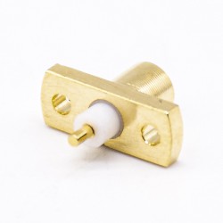 MCX Connector 2Hole Flange Straight Female for Panle Mount