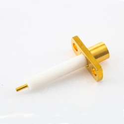 MCX Connector Female Straight 2 Hole Flange for PCB Mount Solder Welding plate