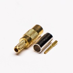 MCX Connector Female Straight Gold Plated Crimp Type for Cable