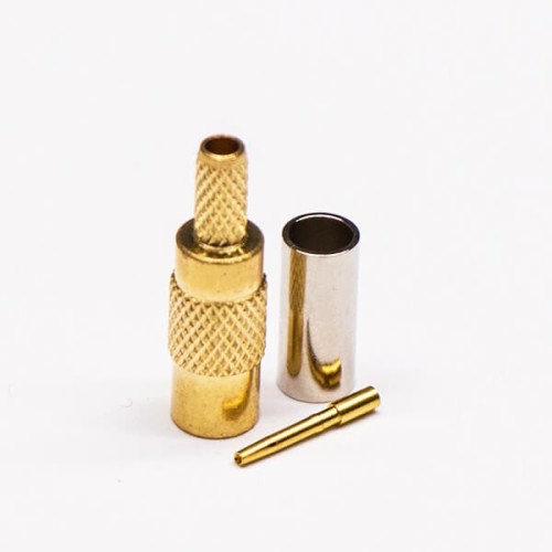MCX Connector Female Straight Gold Plated Crimp Type for Cable MCX Connector Female Straight Gold Plated Crimp Type for Cable