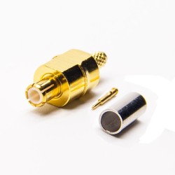 MCX Connector RF Coax Type Male 180 Degree Crimp Type for Cable