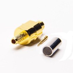 MCX Connector RF Coax Type Male 180 Degree Crimp Type for Cable