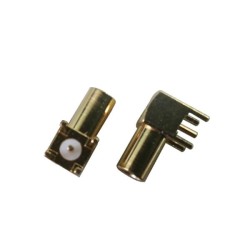 MCX Connector Right Angled Through Hole Female for PCB Mount