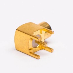 MCX Female to Coax Connector Through Hole for Pcb mount