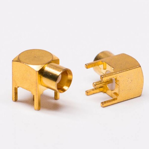 MCX Female to Coax Connector Through Hole for Pcb mount