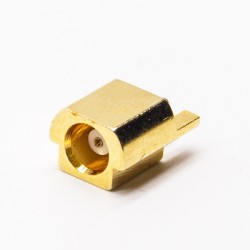 MCX Offset to Panel Female Connector Straight Gold Plating for PCB Mount