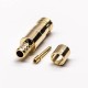 MCX Plug Straight Crimp Type Brass Gould Plated Connector MCX Plug Straight Crimp Type Brass Gould Plated Connector