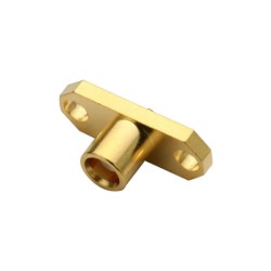 MCX RF Coax Connector Straight 2 Hole Flange Jack for Panel Mount