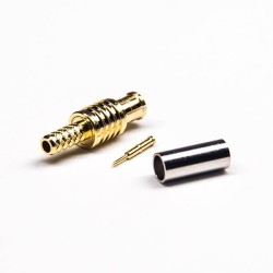 MCX Straight Connector Male Gold Plating Crimp Type for RG316 Cable