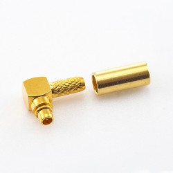 MMCX Connector Cable Type Male Right Angle Crimp for RG316/RG17
