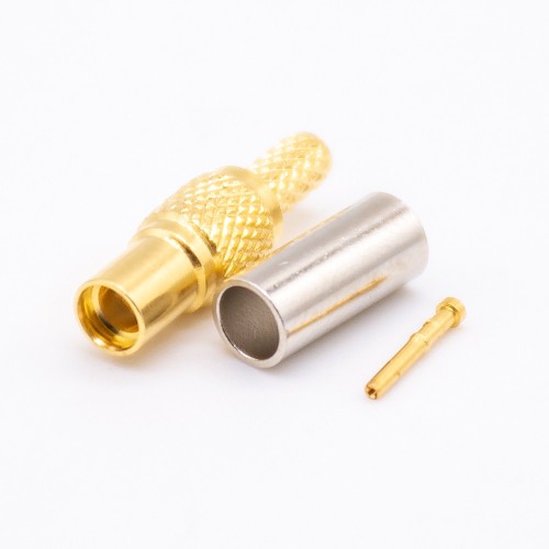 MMCX Coaxial Connector Male Straight Gold Plated Crimp Type MMCX Coaxial Connector Male Straight Gold Plated Crimp Type