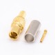 MMCX Coaxial Connector Male Straight Gold Plated Crimp Type MMCX Coaxial Connector Male Straight Gold Plated Crimp Type
