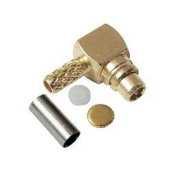 MMCX Connector Crimp Type Right Angled Plug for Cable