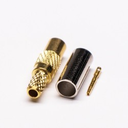 MMCX Connector Female Straight Gold Plated Crimp Type for Cable