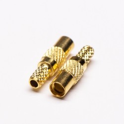 MMCX Connector Female Straight Gold Plated Crimp Type for Cable