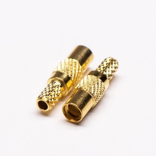 MMCX Connector Female Straight Gold Plated Crimp Type for Cable MMCX Connector Female Straight Gold Plated Crimp Type for Cable