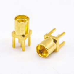 MMCX PCB Connector Female Straight Through Hole for Mount