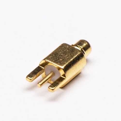 MMCX PCB Connector Straight Male Gold Plated Offset Type MMCX PCB Connector Straight Male Gold Plated Offset Type