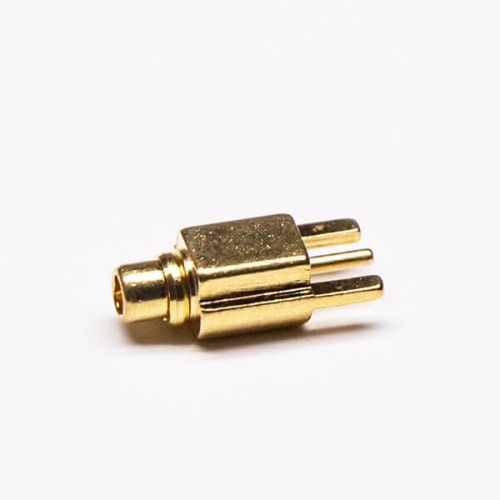 MMCX PCB Connector Straight Male Gold Plated Offset Type MMCX PCB Connector Straight Male Gold Plated Offset Type