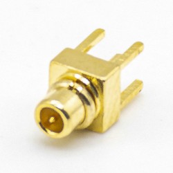 MMCX Straight Connector Gold Plated Offset Type for PCB Mount
