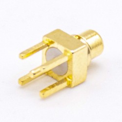 MMCX Straight Connector Gold Plated Offset Type for PCB Mount