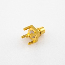 PCB Mount MMCX Connector Male Straight Through Hole Solder Type
