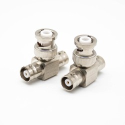 MHV High Voltage Connector Three-Way Connection 2Female to Male Test Head T Shape Adapter