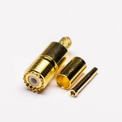 Mini UHF Connector Female Pin RF Coaxial Connector Crimp Type for RG58 Mini UHF Connector Female Pin RF Coaxial Connector Crimp Type for RG58