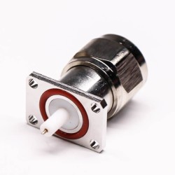 20pcs Buy N Type Flange 4 Hole 180 Degree Plug Extended PTFE Waterproof