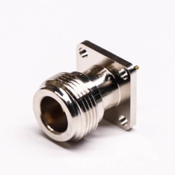 20pcs Coaxial Connector Type N Straight Female 4 Hole Flange Mount