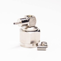 20pcs Hexagonal N Connector Male Right Angled Crimp Type for Coaxial Cable