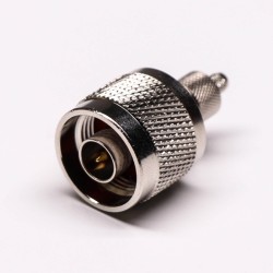 20pcs N Connector RF Straight Male Crimp Window Solder for Coaxial Cable