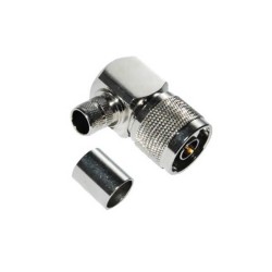 20pcs N Connector RG 213 Angled Male Crimp Type for Cable RG58/59/6/174