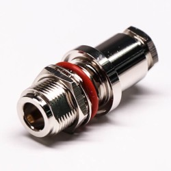 20pcs N Type Bulkhead Connector Female 180 Degree Clamp Type and Waterproof