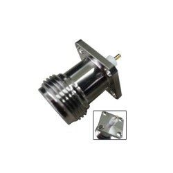 20pcs N Type Connector Jack Straight 4Hole Flange for Panel Mount