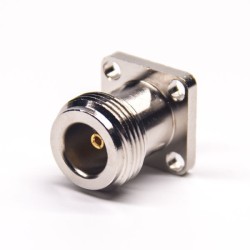 20pcs N Type Jack Connector Straight Watertight 4Hole Flange for Panel Mount