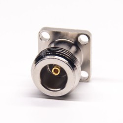 20pcs N Type Jack Connector Straight Watertight 4Hole Flange for Panel Mount