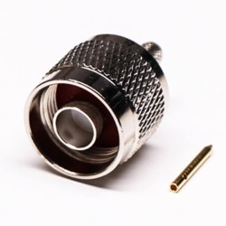20pcs N Type RF Connector Straight Male Crimp Type for Cable