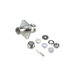 20pcs N Type Straight Panel Mount 50Ω Connector Jack Clamp Termination 11GHz