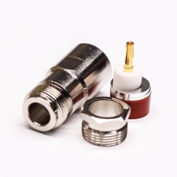 20pcs RF Coaxial Connector 180 Degree Jack Clamp Type Coaxial Cable