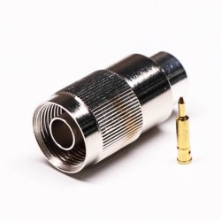 20pcs RF Connector N Type Straight 180° Male Solder Type for Coaxial Cable